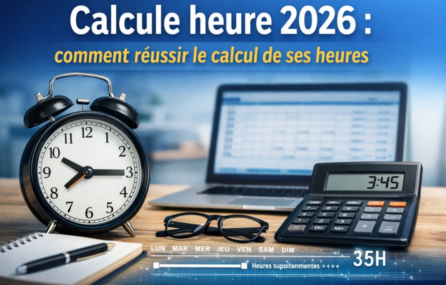 Calcule heure 2026: comment réussir le calcul de ses heures