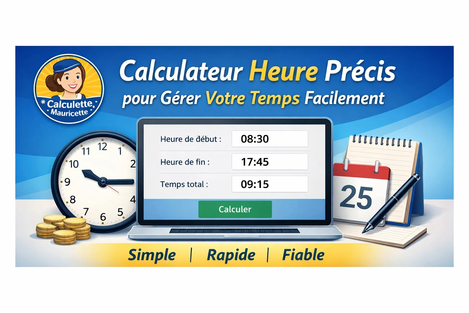 Calculateur Heure de Travail Facile et Rapide