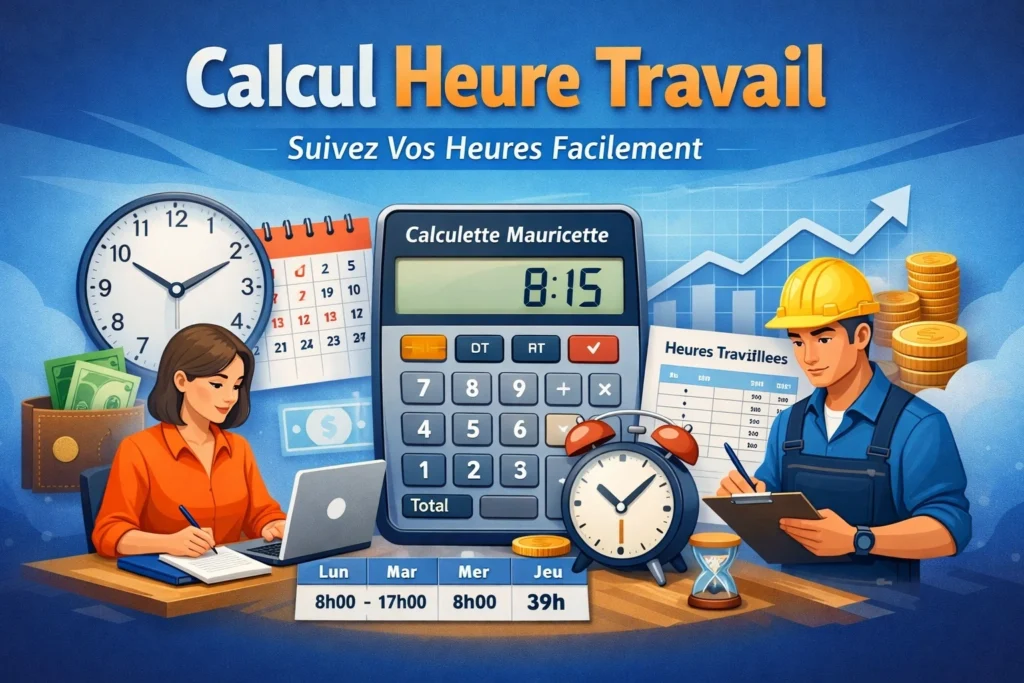calcul heure travail