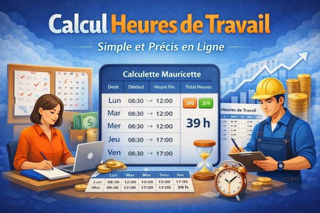 calcul heures de travail