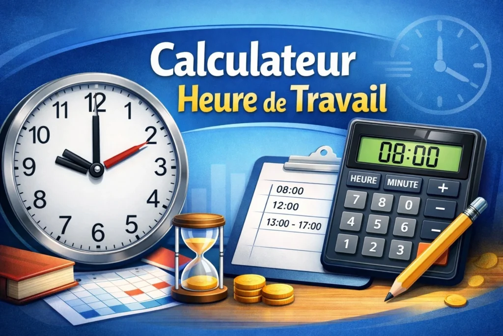 Calcul horaire travail