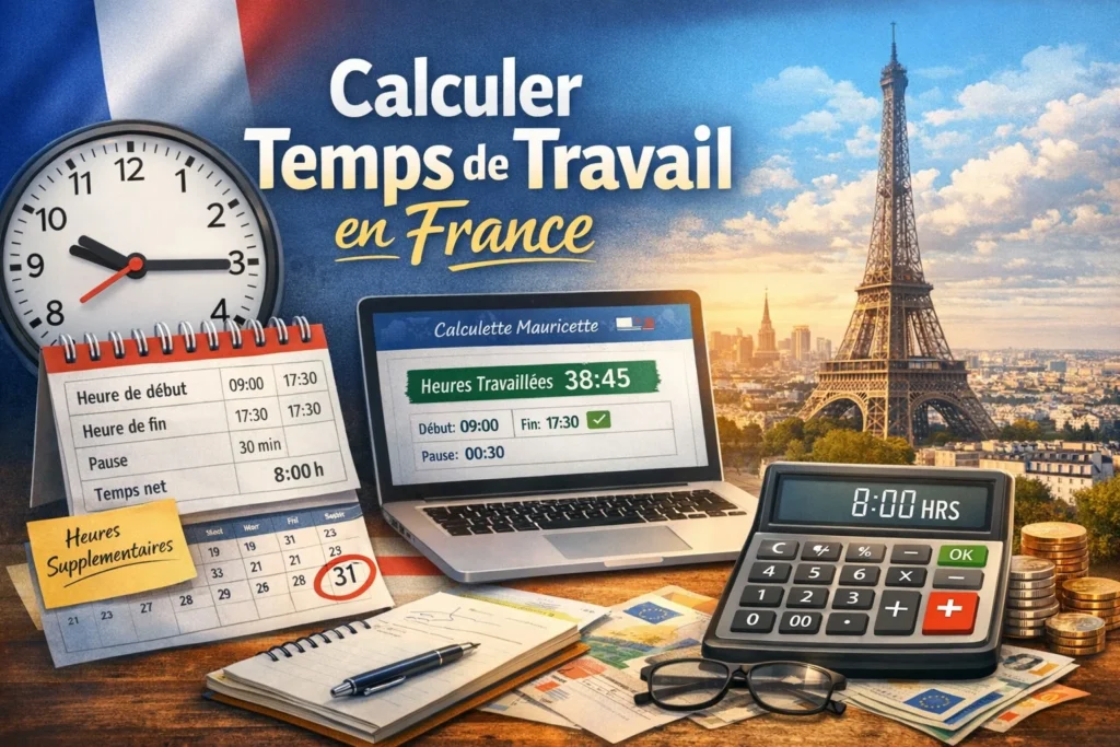 calculer temps de travail