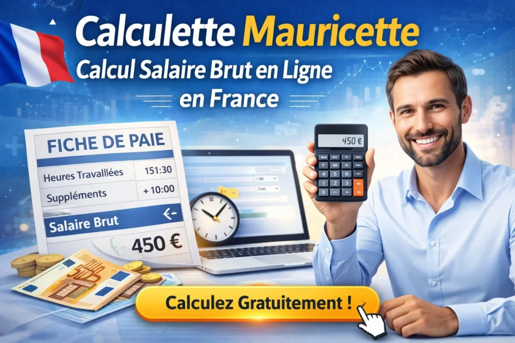 Calculette Mauricette calcul salaire brut en ligne en France pour connaître votre salaire rapidement"